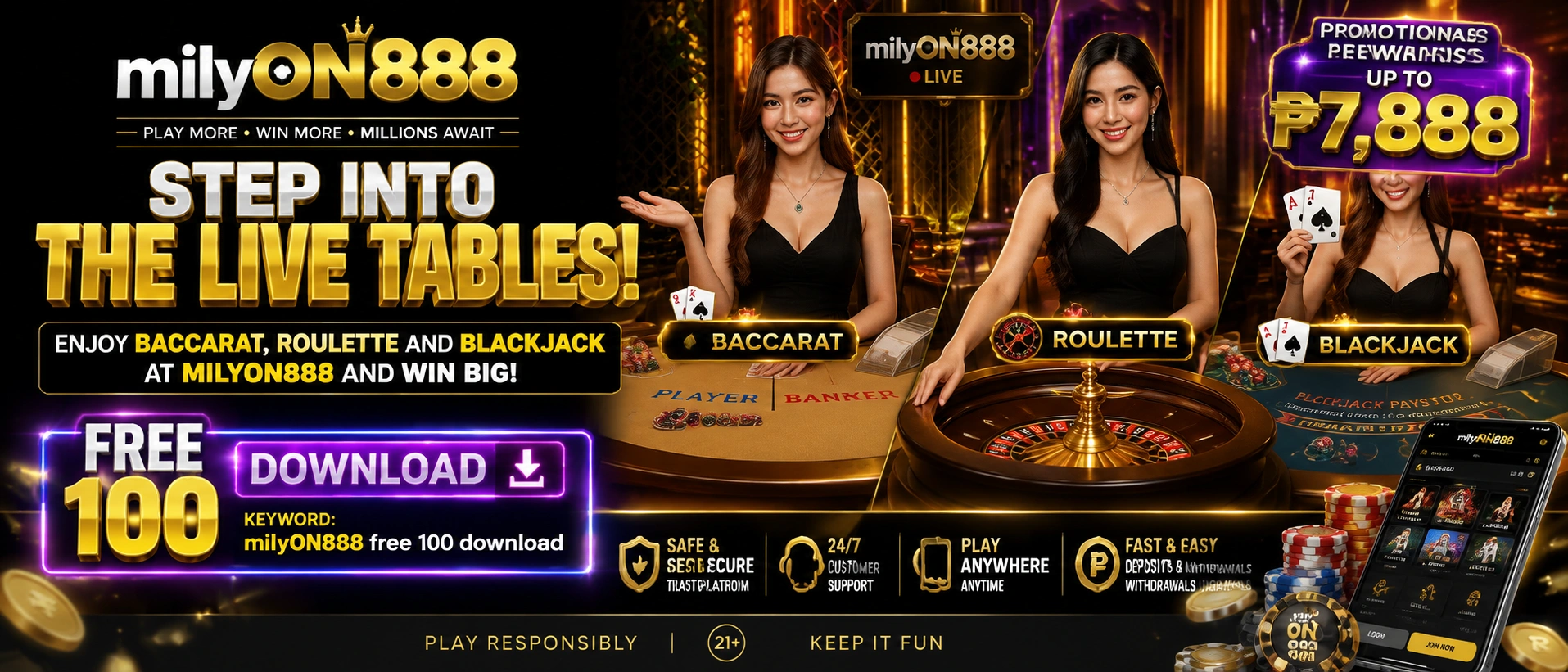 Mobile live casino preview