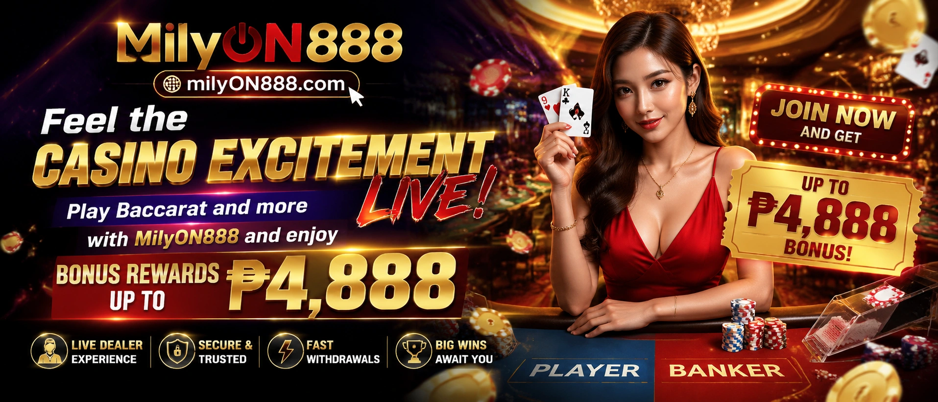 Live dealer game showcase
