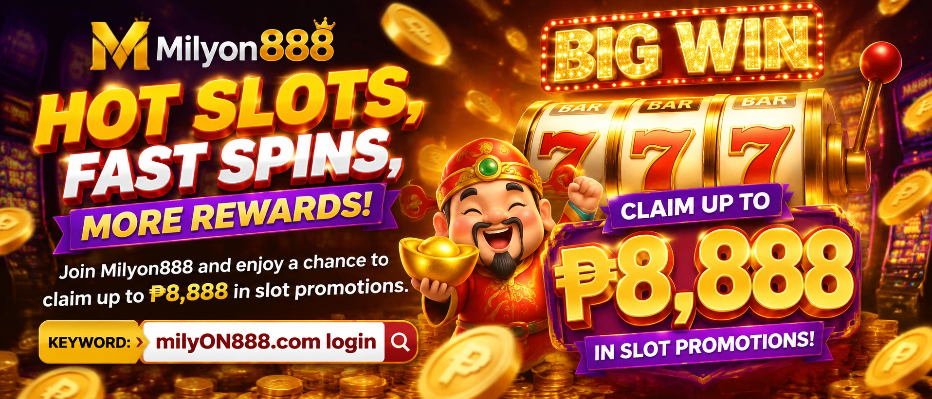 MILYON888 slot category visual