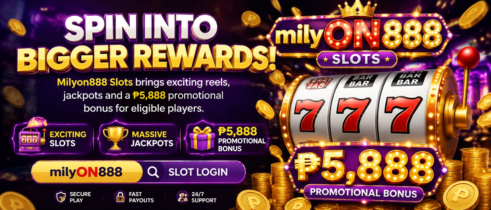 MILYON888 slot category screenshot